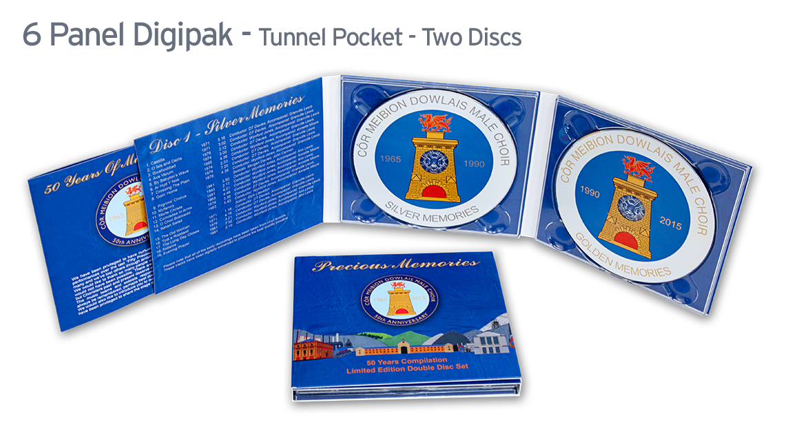 6 Panel CD Digipak Tunnel Pocket Image 4