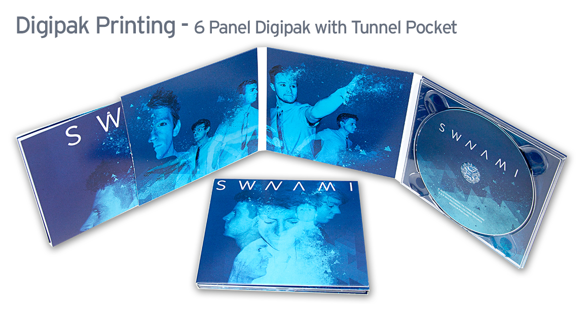 6 Panel CD Digipak With Tunnel Pocket Available From 50 Units