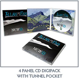 CD Digipak 4 Panel CD Digipack Tunnel Pocket