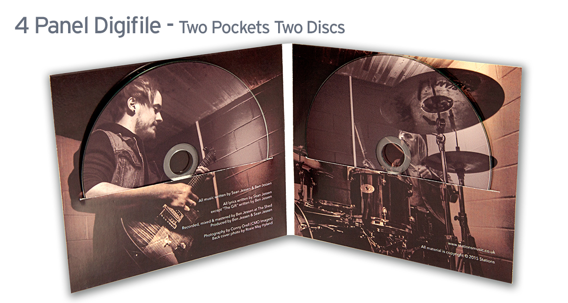4 Panel CD Digifile - Two Discs