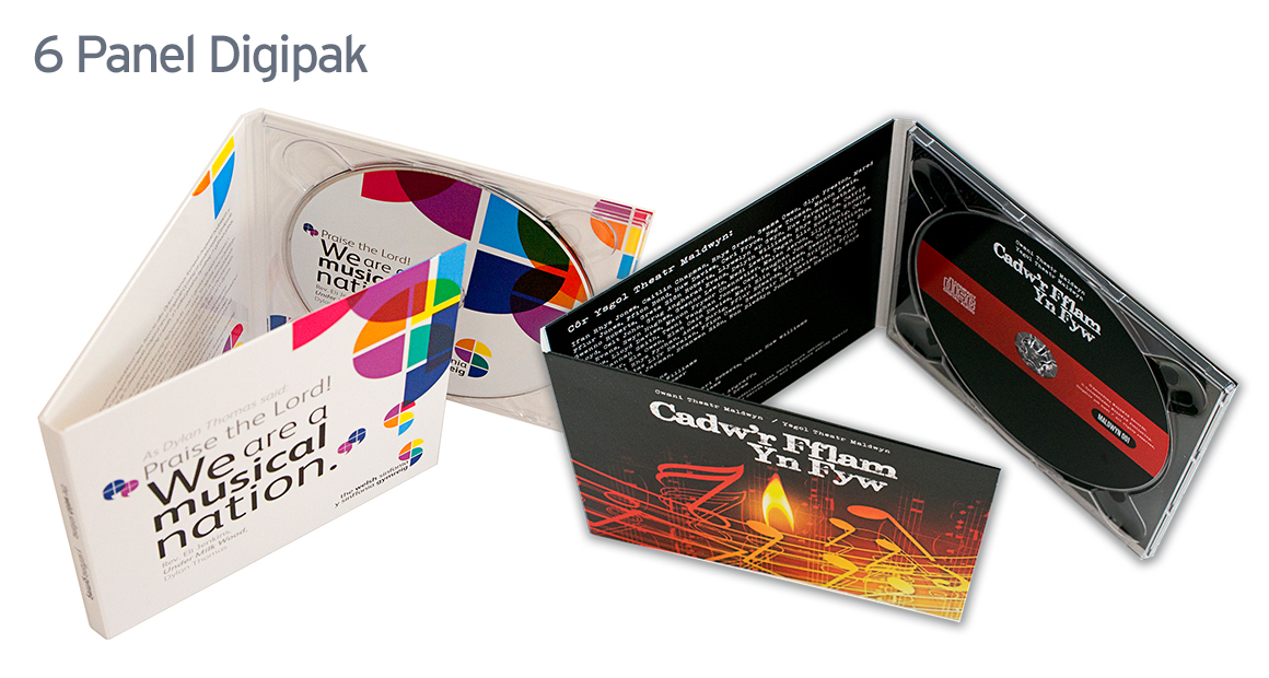 6 Panel CD Digipak Printing - Available From 50 Units