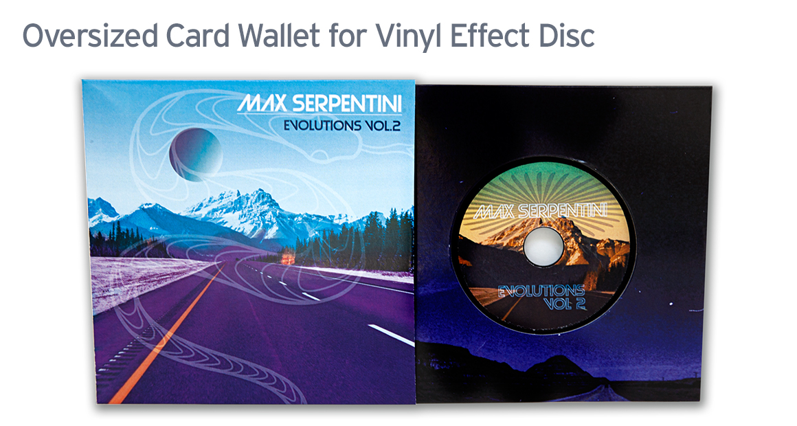 Oversized Card Wallet For Vinyl Effect CDs