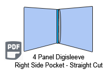 4 Panel CD digisleeve template