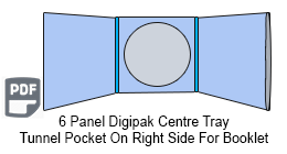 6 Panel CD Digipak 2 Disc with Tunnel Pocket